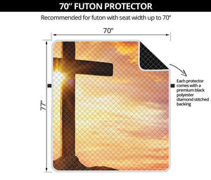 Crucifixion Of Jesus Christ Print Futon Protector