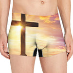 Crucifixion Of Jesus Christ Print Men's Boxer Briefs