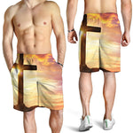 Crucifixion Of Jesus Christ Print Men's Shorts