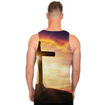 Crucifixion Of Jesus Christ Print Men's Tank Top