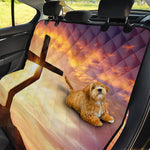 Crucifixion Of Jesus Christ Print Pet Car Back Seat Cover