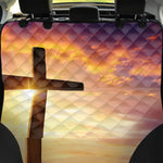 Crucifixion Of Jesus Christ Print Pet Car Back Seat Cover