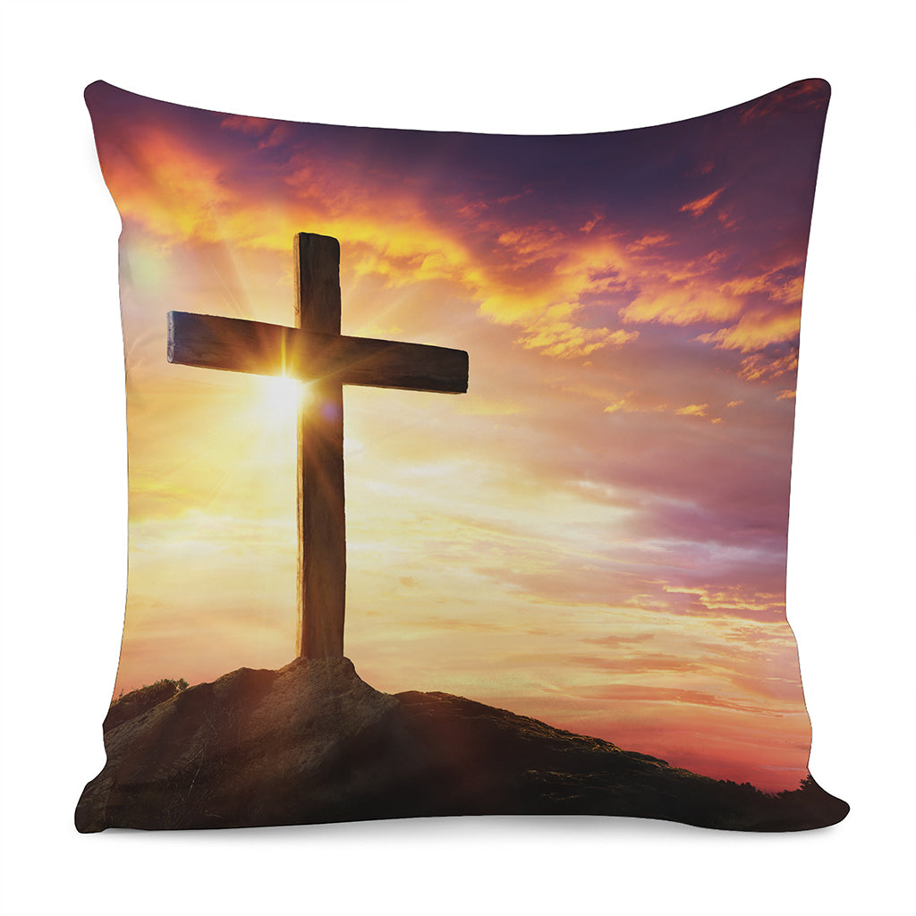 Crucifixion Of Jesus Christ Print Pillow Cover