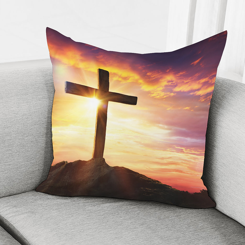 Crucifixion Of Jesus Christ Print Pillow Cover