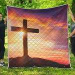 Crucifixion Of Jesus Christ Print Quilt