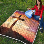 Crucifixion Of Jesus Christ Print Quilt