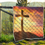 Crucifixion Of Jesus Christ Print Quilt