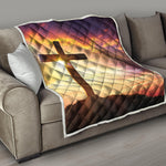 Crucifixion Of Jesus Christ Print Quilt