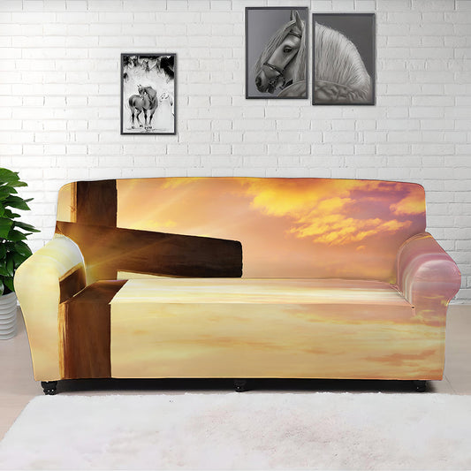 Crucifixion Of Jesus Christ Print Sofa Cover
