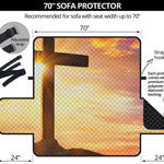 Crucifixion Of Jesus Christ Print Sofa Protector