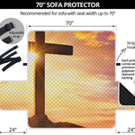 Crucifixion Of Jesus Christ Print Sofa Protector