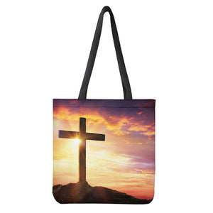 Crucifixion Of Jesus Christ Print Tote Bag