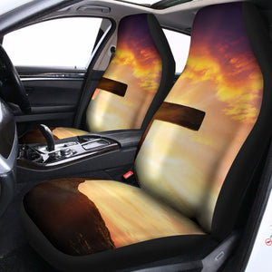 Crucifixion Of Jesus Christ Print Universal Fit Car Seat Covers