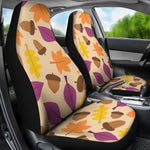 Cute Acorn Leaf Universal Fit Car Seat Covers GearFrost