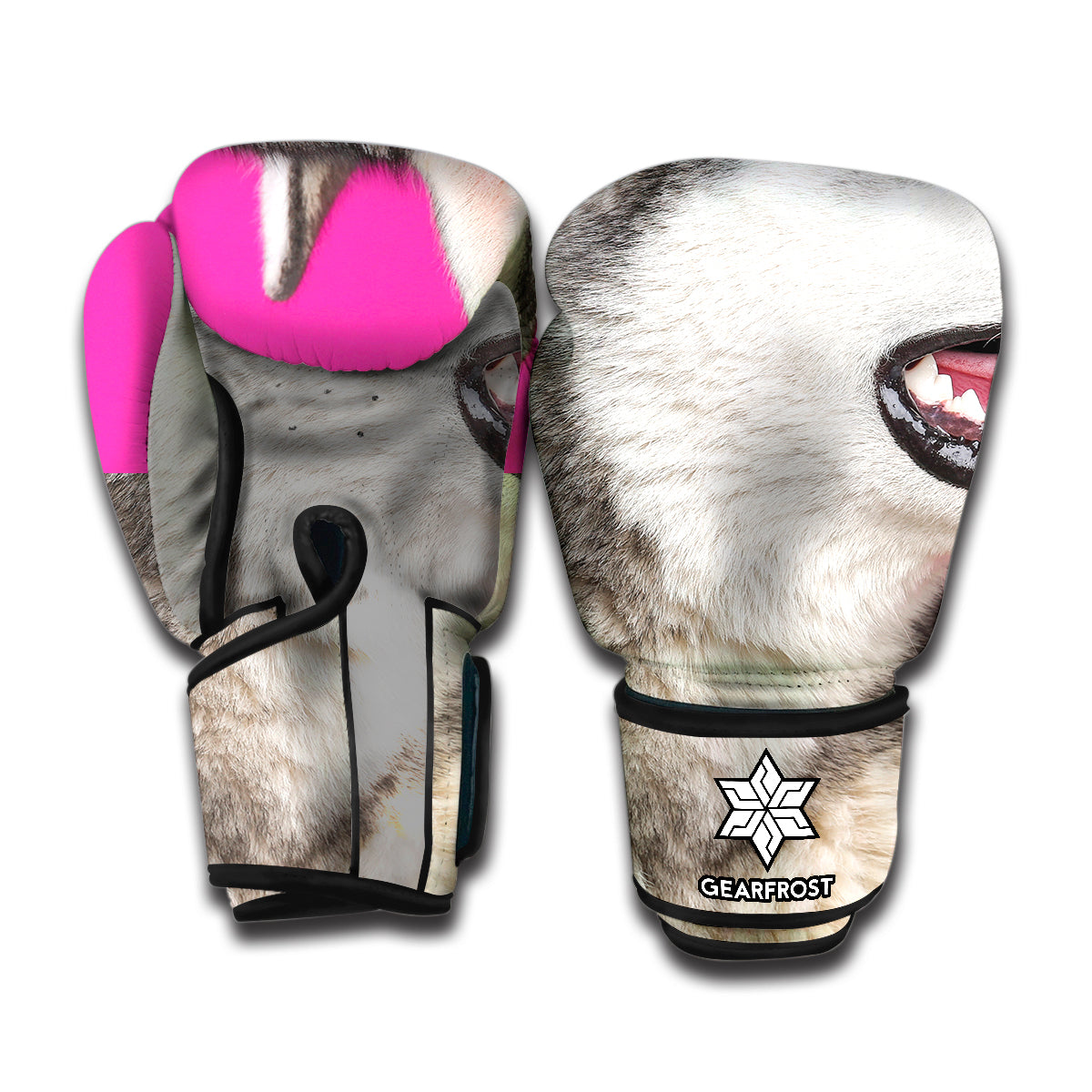 Cute Alaskan Malamute Print Boxing Gloves