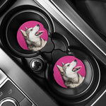 Cute Alaskan Malamute Print Car Coasters