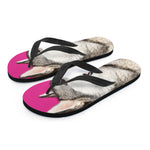 Cute Alaskan Malamute Print Flip Flops