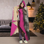 Cute Alaskan Malamute Print Hooded Blanket