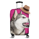 Cute Alaskan Malamute Print Luggage Cover