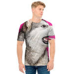 Cute Alaskan Malamute Print Men's T-Shirt