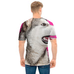 Cute Alaskan Malamute Print Men's T-Shirt