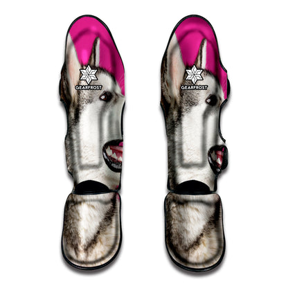Cute Alaskan Malamute Print Muay Thai Shin Guard
