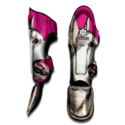 Cute Alaskan Malamute Print Muay Thai Shin Guard
