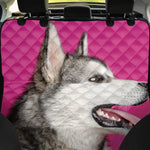 Cute Alaskan Malamute Print Pet Car Back Seat Cover