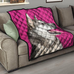 Cute Alaskan Malamute Print Quilt