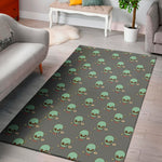 Cute Alien With Bow Tie Print Area Rug