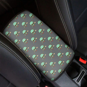 Cute Alien With Bow Tie Print Car Center Console Cover