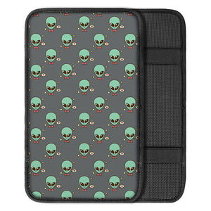 Cute Alien With Bow Tie Print Car Center Console Cover