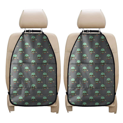 Cute Alien With Bow Tie Print Car Seat Organizers