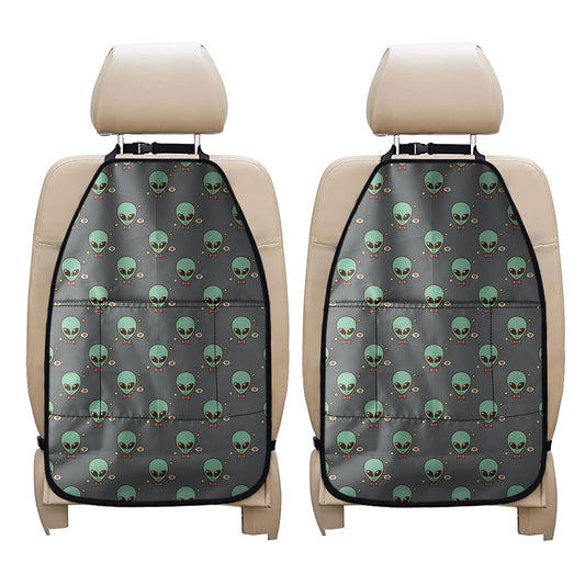 Cute Alien With Bow Tie Print Car Seat Organizers