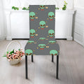 Cute Alien With Bow Tie Print Dining Chair Slipcover