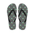 Cute Alien With Bow Tie Print Flip Flops