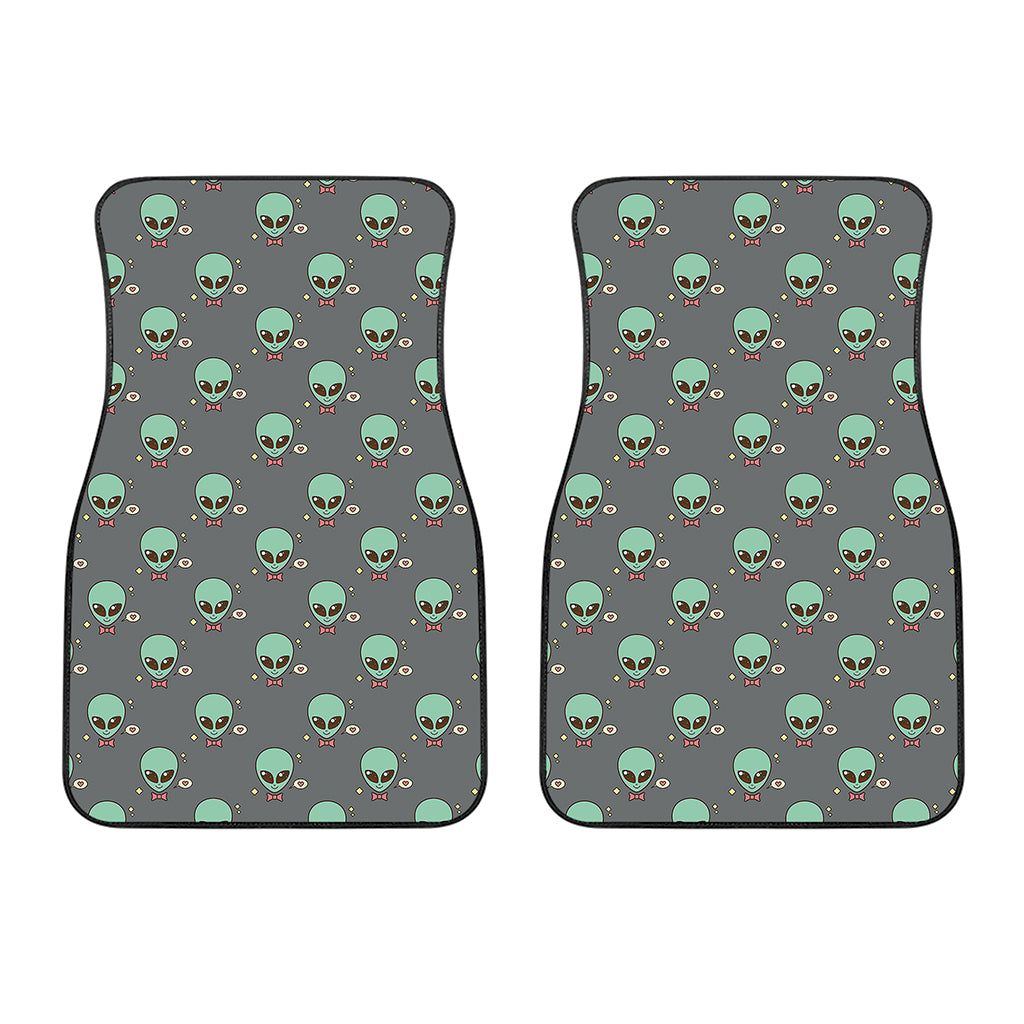 Cute Alien With Bow Tie Print Front Car Floor Mats
