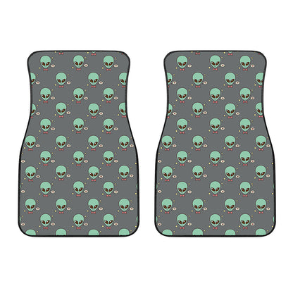 Cute Alien With Bow Tie Print Front Car Floor Mats