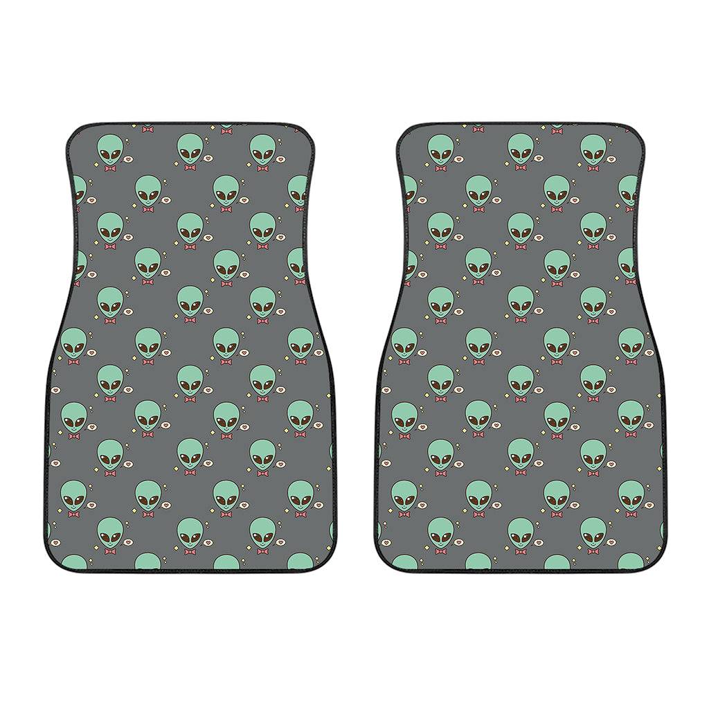 Cute Alien With Bow Tie Print Front Car Floor Mats