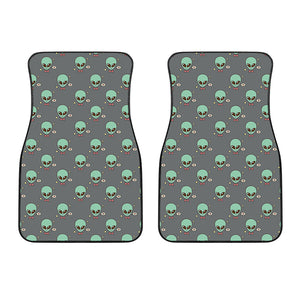 Cute Alien With Bow Tie Print Front Car Floor Mats