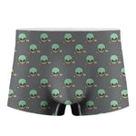 Cute Alien With Bow Tie Print Men's Boxer Briefs