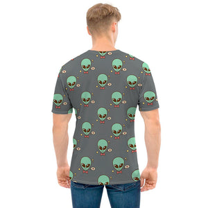 Cute Alien With Bow Tie Print Men's T-Shirt