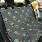 Cute Alien With Bow Tie Print Pet Car Back Seat Cover