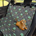 Cute Alien With Bow Tie Print Pet Car Back Seat Cover