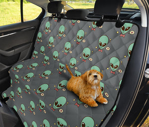 Cute Alien With Bow Tie Print Pet Car Back Seat Cover