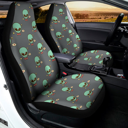 Cute Alien With Bow Tie Print Universal Fit Car Seat Covers