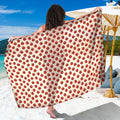 Cute Apple Pattern Print Beach Sarong Wrap