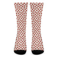 Cute Apple Pattern Print Crew Socks