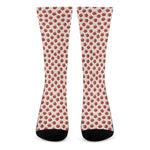 Cute Apple Pattern Print Crew Socks