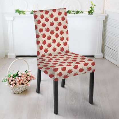 Cute Apple Pattern Print Dining Chair Slipcover